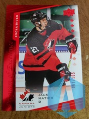 2021 Upper Deck Team Canada Juniors Exclusives 061/165 Jack Matier #119